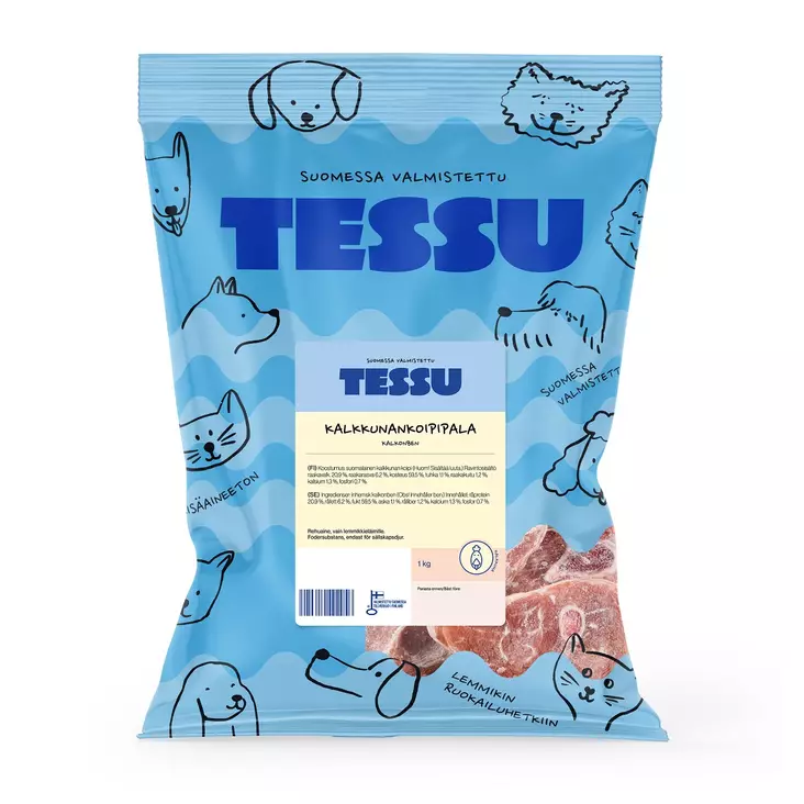 Tessu Kalkkunankoipipala 1kg - KALKKUNA raakaruoat - 6420614792230 - 1