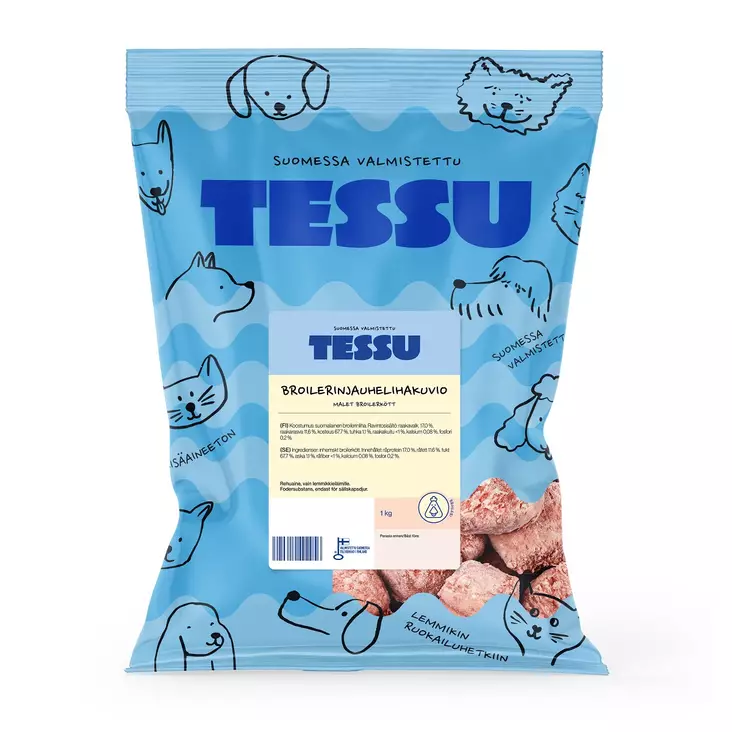 Tessu Broilerinjauhelihakuvio 1kg - BROILERI raakaruoat - 6420614791011 - 1