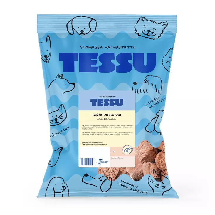 Tessu Kirjolohikuvio 1kg - KALA raakaruoat - 6420614791042 - 1