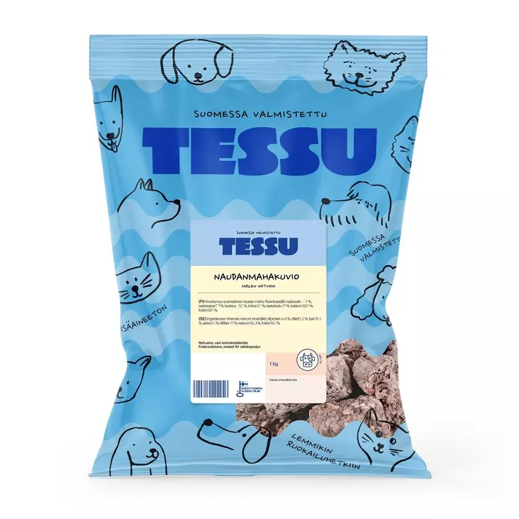 Tessu Naudanmahakuvio 1kg - NAUTA raakaruoat - 6420614791066 - 1