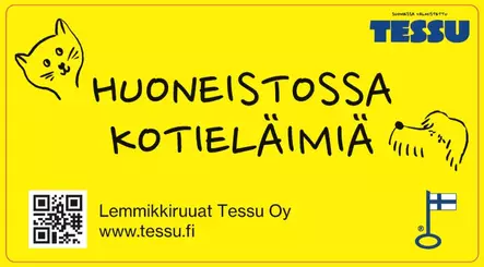 Huoneistossa kotieläimiä-tarrat - Tarvikkeet - 9989 - 2