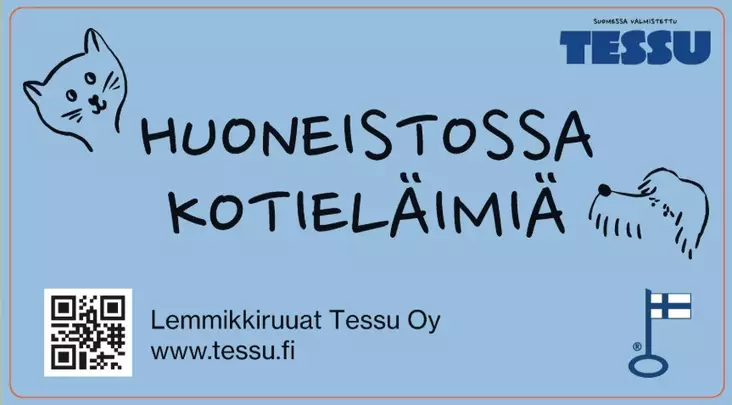 Huoneistossa kotieläimiä-tarrat - Tarvikkeet - 9989 - 1